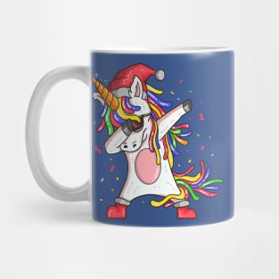 Christmas Dabbing Unicorn Mug